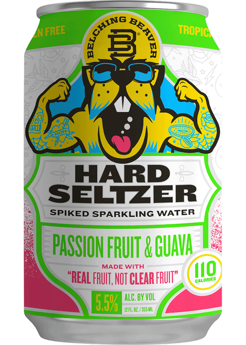 Belching Beaver Passionfruit & Guava Hard Seltzer | Total Wine & More