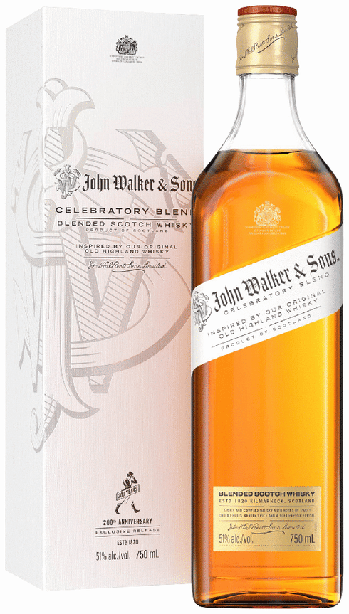 John Walker スコッチウイスキー Johnnie Walker 200th Anniversary Celebratory Blend Scotch | Total
