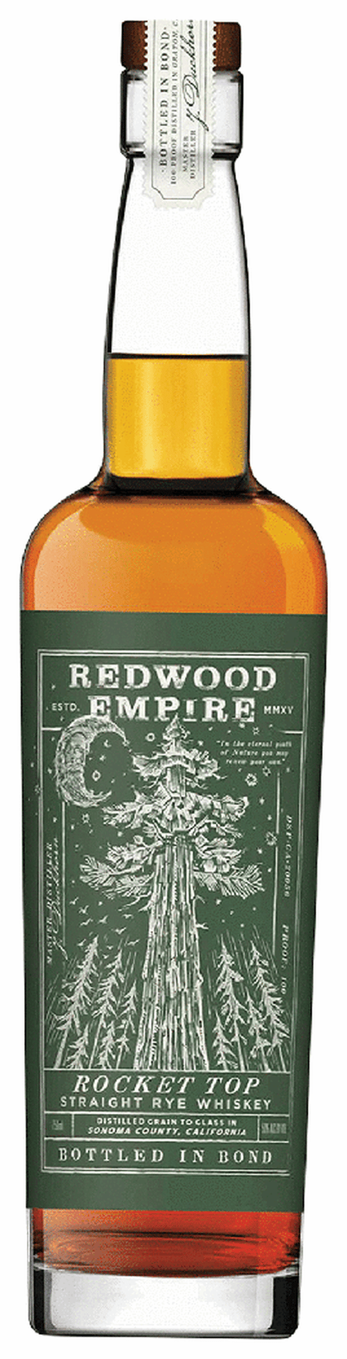 Redwood Empire Rocket Top Straight Rye Whiskey