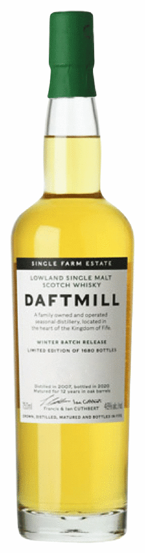 DAFTMILL 2007 スコッチウイスキー 限定1685本 Daftmill 2007 - Ratings and reviews - Whiskybase