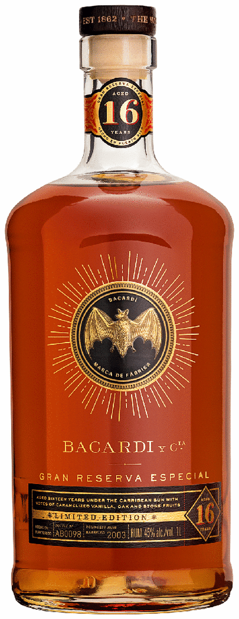 Bacardi Gran Reserva Especial 16 限定版 1L Bacardi 16 Year Gran Reserva Especial Limited Edition 2021