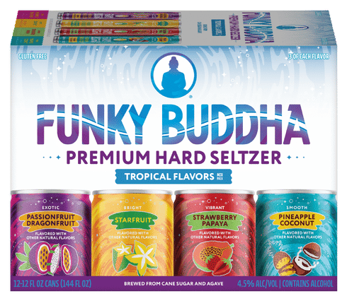 Funky Buddha Premium Hard Seltzer Tropical Variety Pack | Total