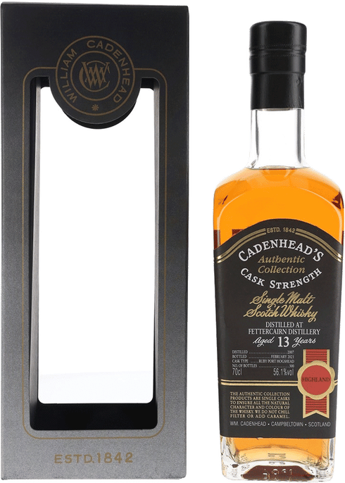 WM Cadenhead Fettercairn 2007 13 Year Single Malt Scotch