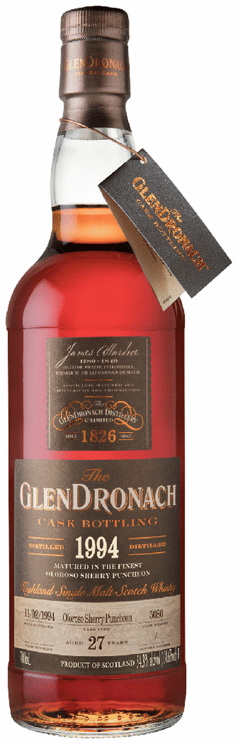 Glendronach Single Cask Sherry 27 Yr 1994 Single Malt Scotch