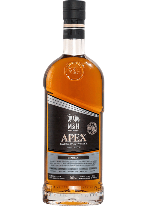 M&H APEX DEAD SEA シングルモルトウイスキー 700ml Milk & Honey Apex Dead Sea Whisky | Total Wine & More