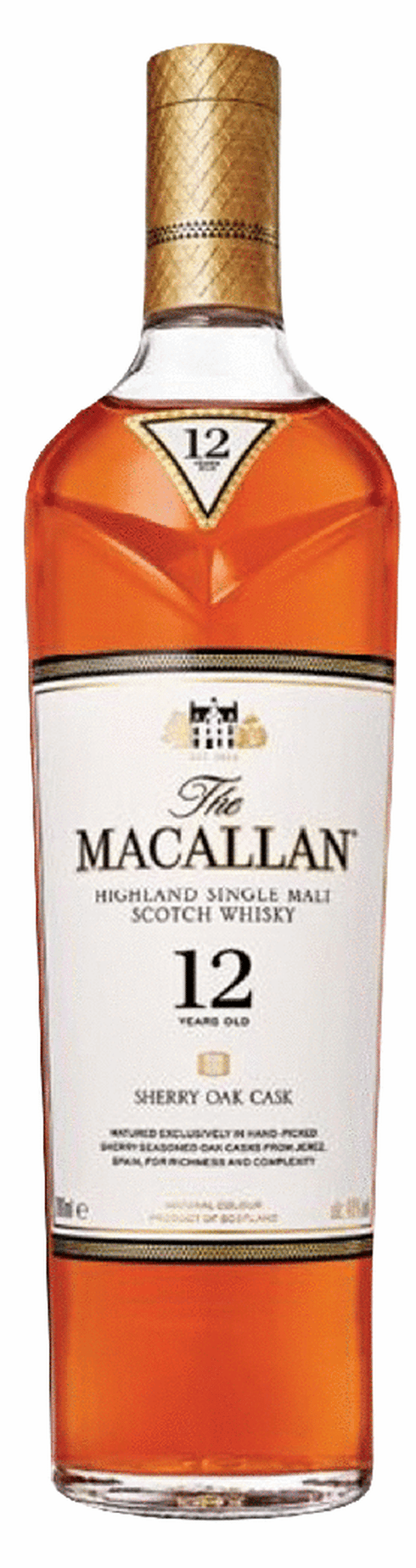 Macallan 12 Year Sherry Oak Single Malt Scotch | Total Wine