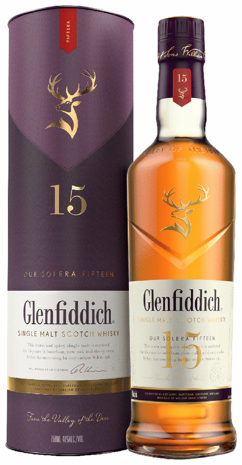 ウイスキー Glenfiddich SOLERA RESERVE Single Malt Glenfiddich 15 Year Old Solera Reserve Single Malt Scotch
