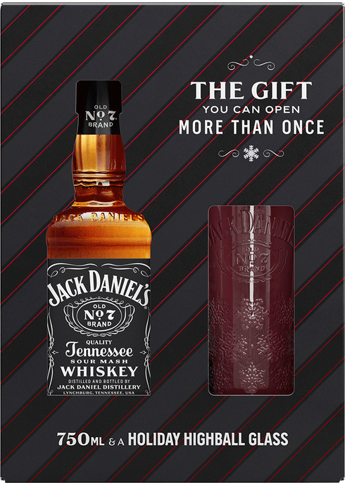 Jack Daniels Black with Highball Glass Gift | Total Wine