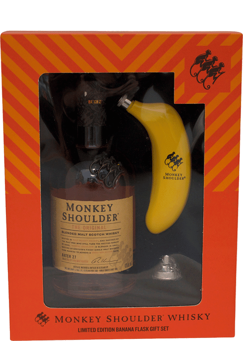 Monkey Shoulder Blended Malt Whisky with Banana Flask Monkey Shoulder Blended Malt Whisky with Banana Flask