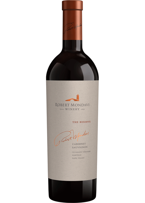 Robert Mondavi Winery Cabernet Sauvignon Reserve Wine Etched
