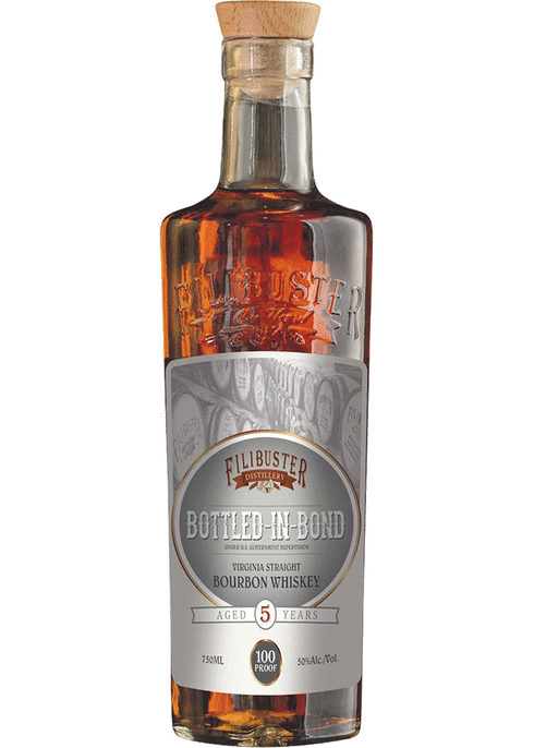Filibuster 5 Yr Bottle in Bond Straight Bourbon Whiskey | Total Wine & More
