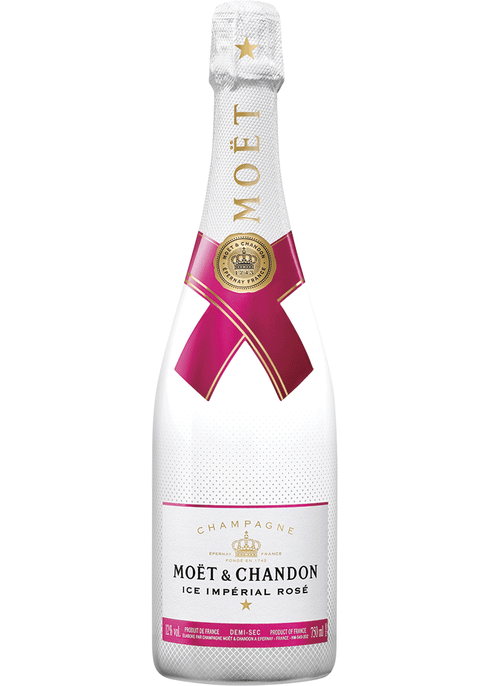 Personalised Moet and Chandon Rose Imperial Mini and Glass Gift Set
