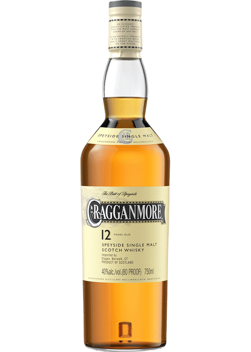 4 bouteilles : 1 WHISKY CRAGGANMORE 12 years old Scotch …