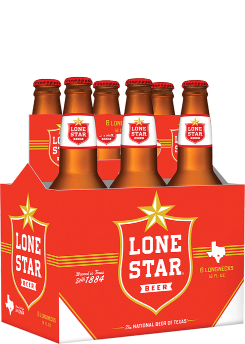 LONESTAR BEER lone star 4" vintage red beer STICKER craft beer brewery brewing 