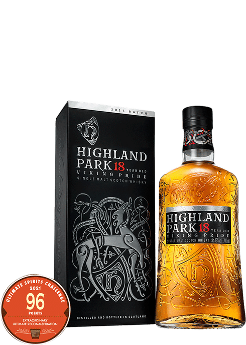 Highland Park 18 Years Old Single Malt Scotch Whisky 70 cl : :  Epicerie