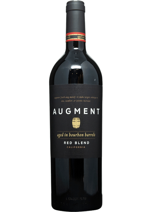 augment red blend aged in bourbon barrels