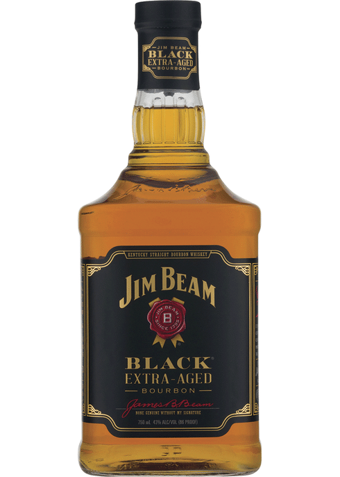 Empty Bottle Jim Beam 'Black' Extra Aged Bourbon Whiskey 