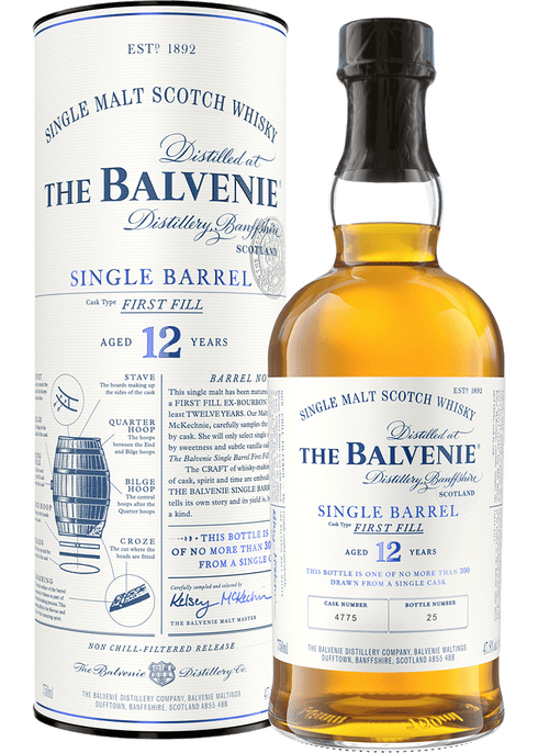 The Balvenie Single Barrel 12 Year Old Single Malt Scotch