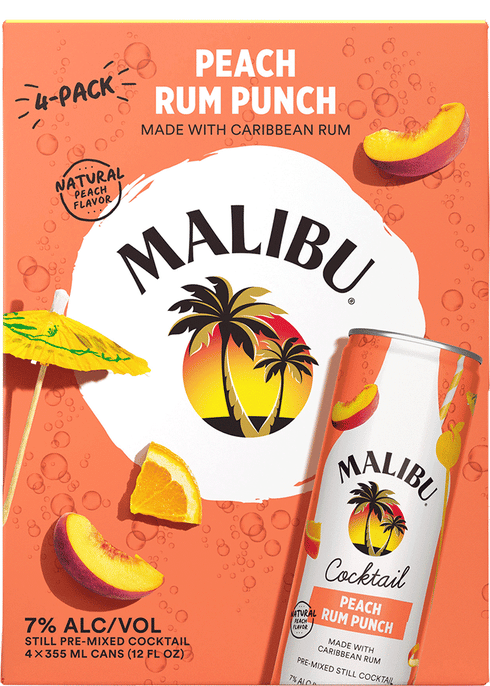 Malibu rum punch ready 2025 to serve