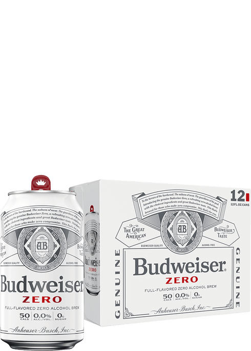 Budweiser Zero Non Alcoholic American Lager Beer Total Wine More Budweiser Zero Non Alcoholic American Lager Beer Total Wine More