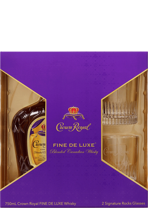 Crown Royal Fine De Luxe Blended Canadian Whisky, 750 mL, 40% ABV