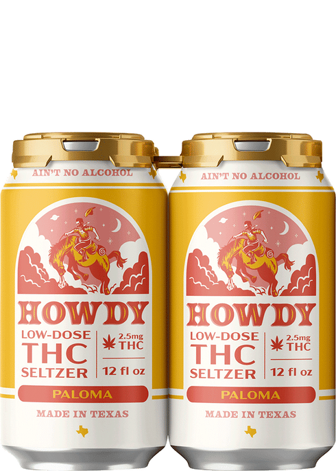 Howdy THC 2.5mg Paloma | Total Wine & More