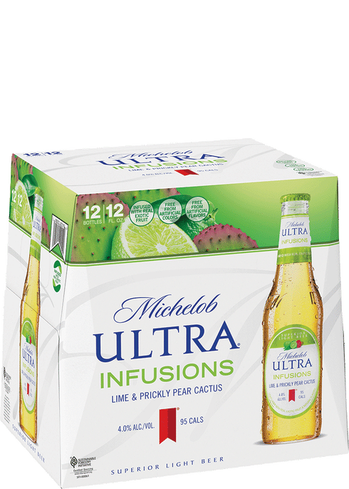 Michelob Ultra Infusions Lime And Prickly Pear Cactus Total Wine And More
