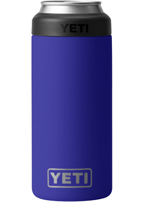 Yeti 12 Oz Rambler Colster Slim Can Insulator Aquifier Blue for sale online