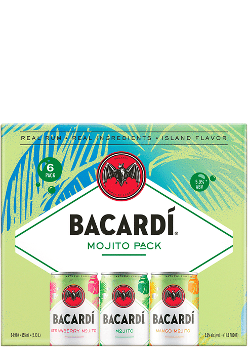 Bacardi Vaso de cóctel de cristal verde teñido Bacardi Mojito 1 vaso