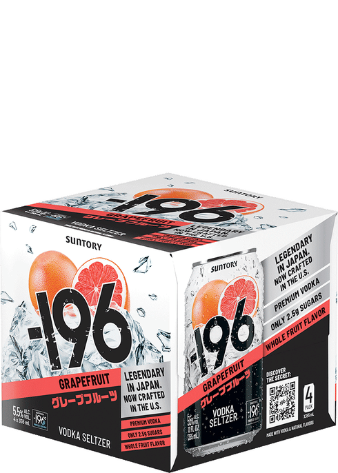 196 Grapefruit Vodka Seltzer | Total Wine & More