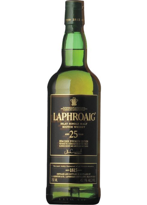 Laphroaig 25 Year Old Cask Strength (750mL) 