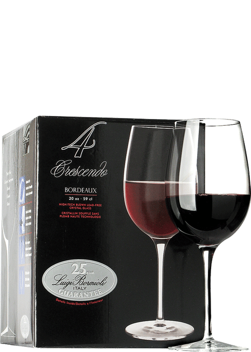 Luigi Bormioli Crescendo Bordeaux Red Wine Glass 4 pack