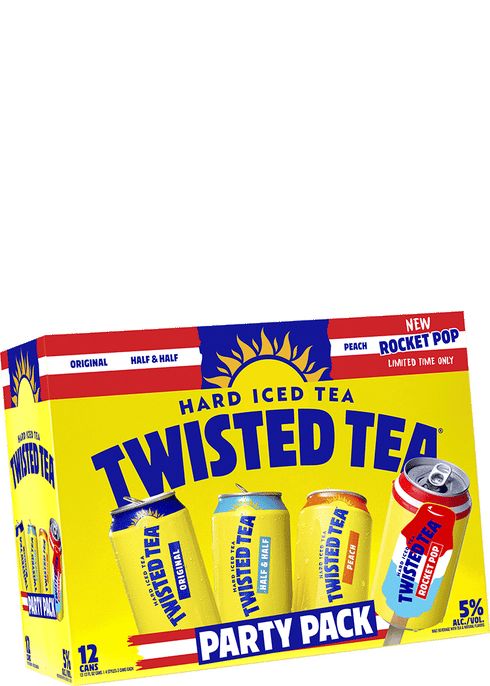 Twisted Tea Red White And Blue Twisted Tea Rocket Pop Party Pack | Total Wine & More