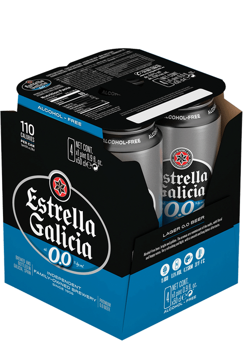 Estrella Galicia 0 0 Non Alcoholic Lager Total Wine More Estrella Galicia 0 0 Non Alcoholic Lager Total Wine More