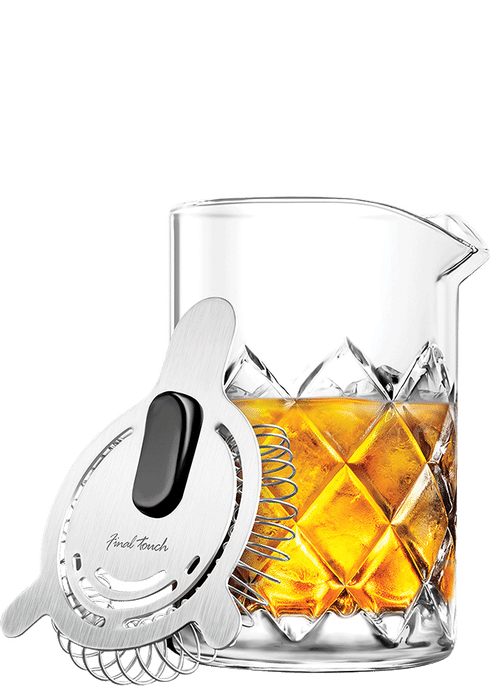 Final Touch Mixing Pitcher In Acciaio Inox Doppia Parete Per Cocktail, Con Colino Hawthorne, In Gift Box