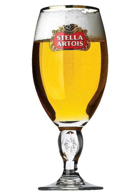 Stella Artois 4% Pint Beer Glass