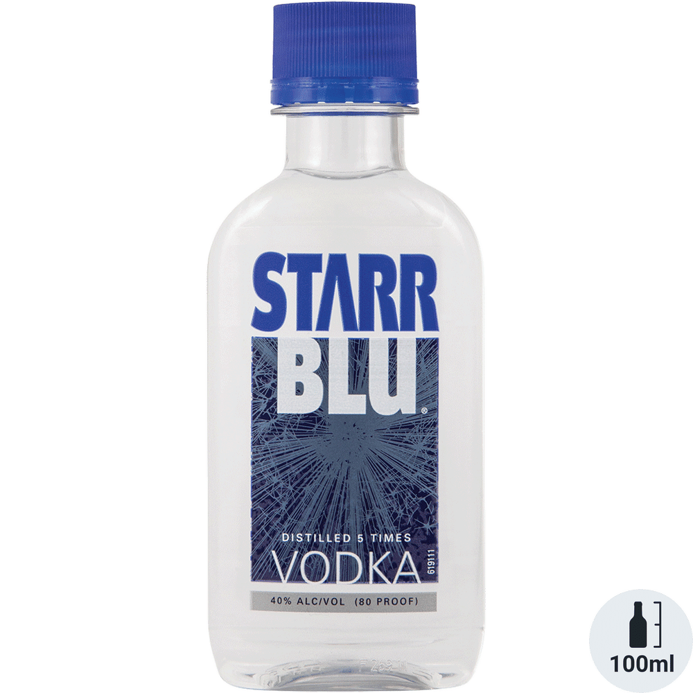 Starr Blu Vodka Plastic