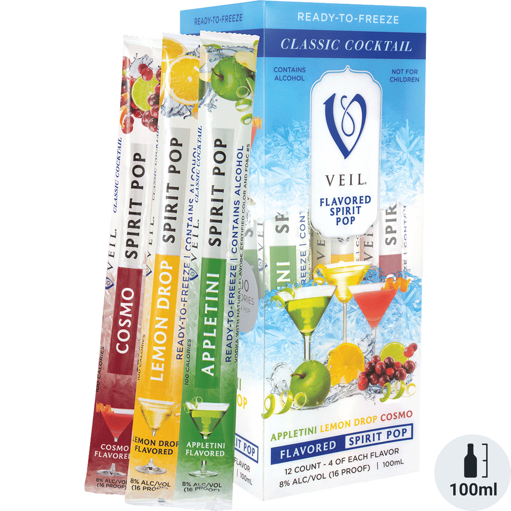 Veil Classic Cocktail Spirit Pops - Ready to Freeze