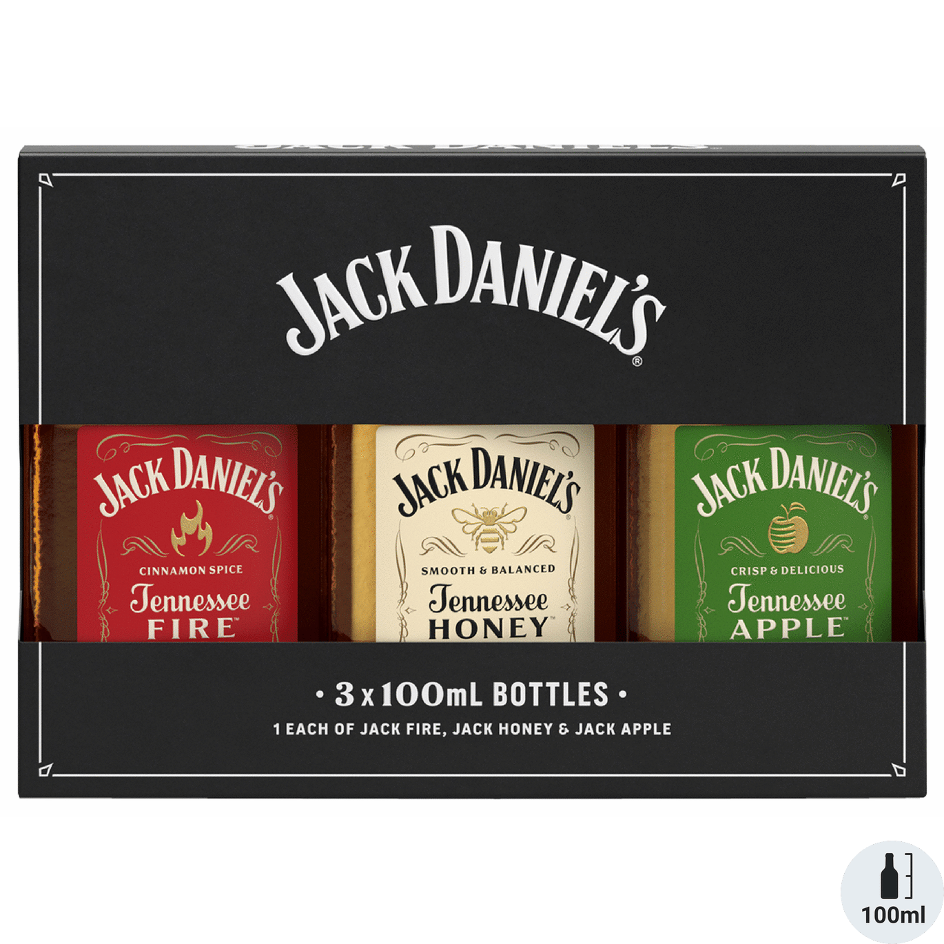 Jack Daniels Apple Honey Fire Three Pack Gift