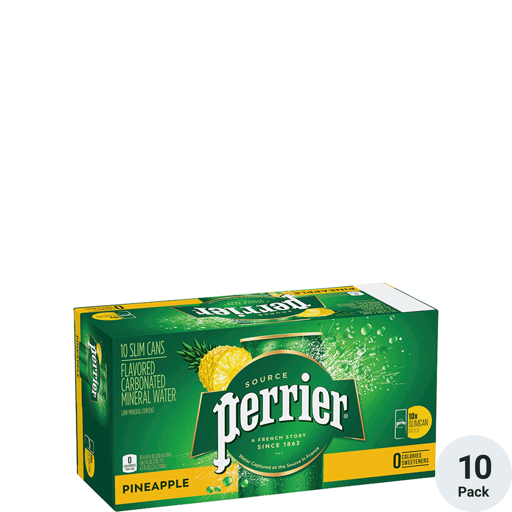 Perrier Slim Can - Pineapple 10-250ml Cans