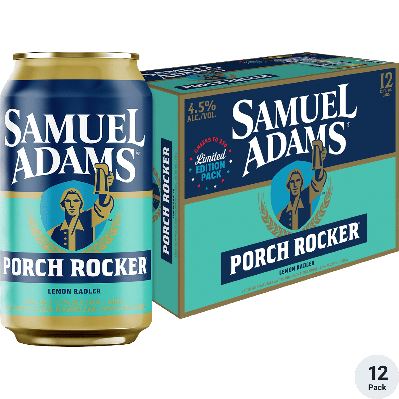 Samuel Adams Porch Rocker Lemon Radler Seasonal Beer