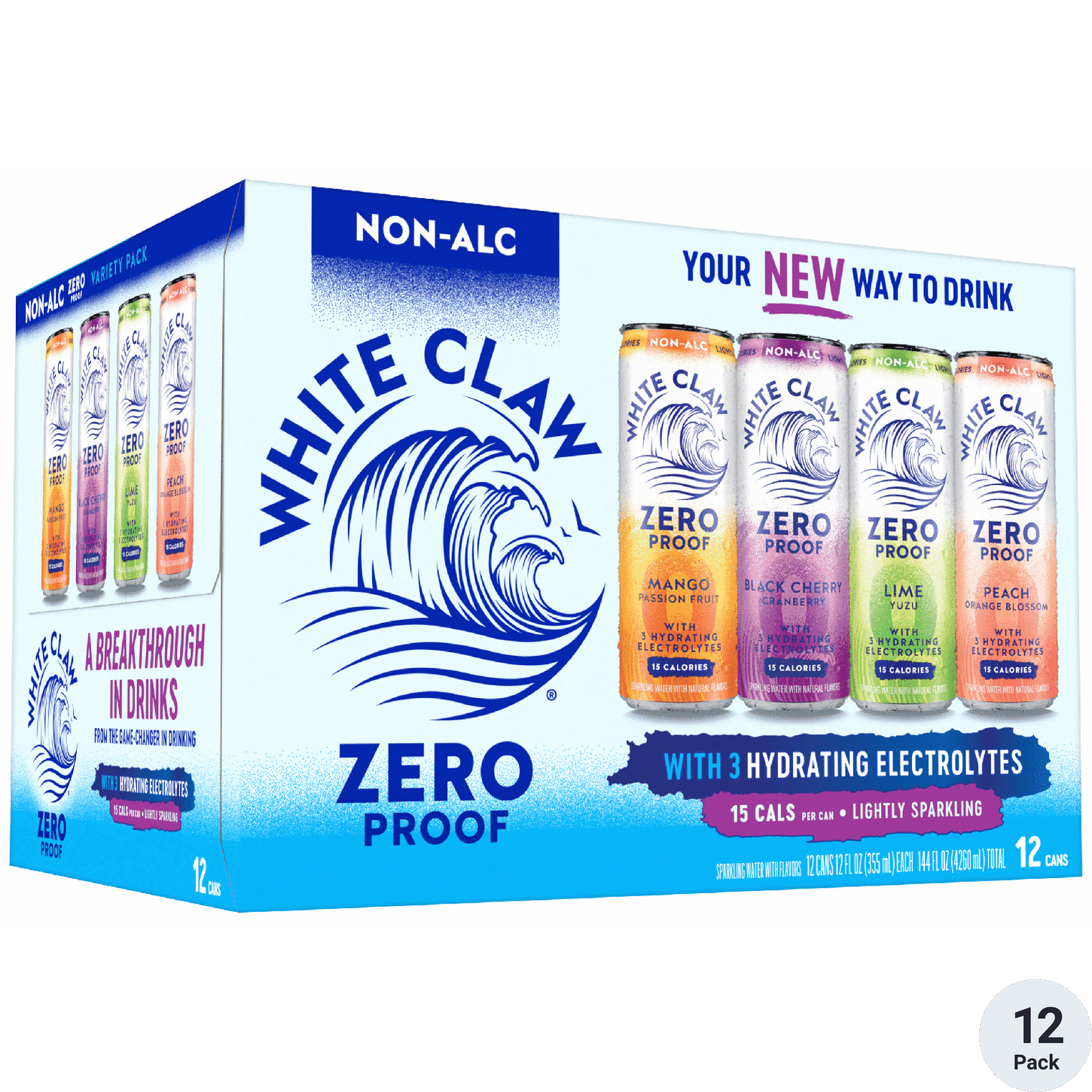 White Claw Non-Alcoholic 0% Variety Pack | Total Wine & More