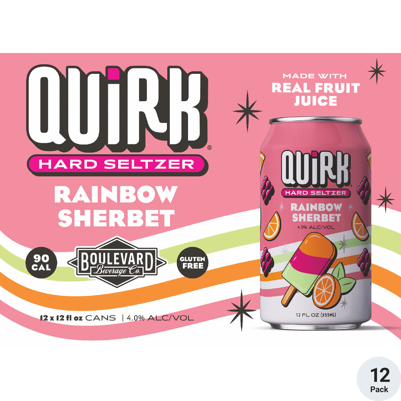 BLVD Quirk Orange Rainbow Sherbet