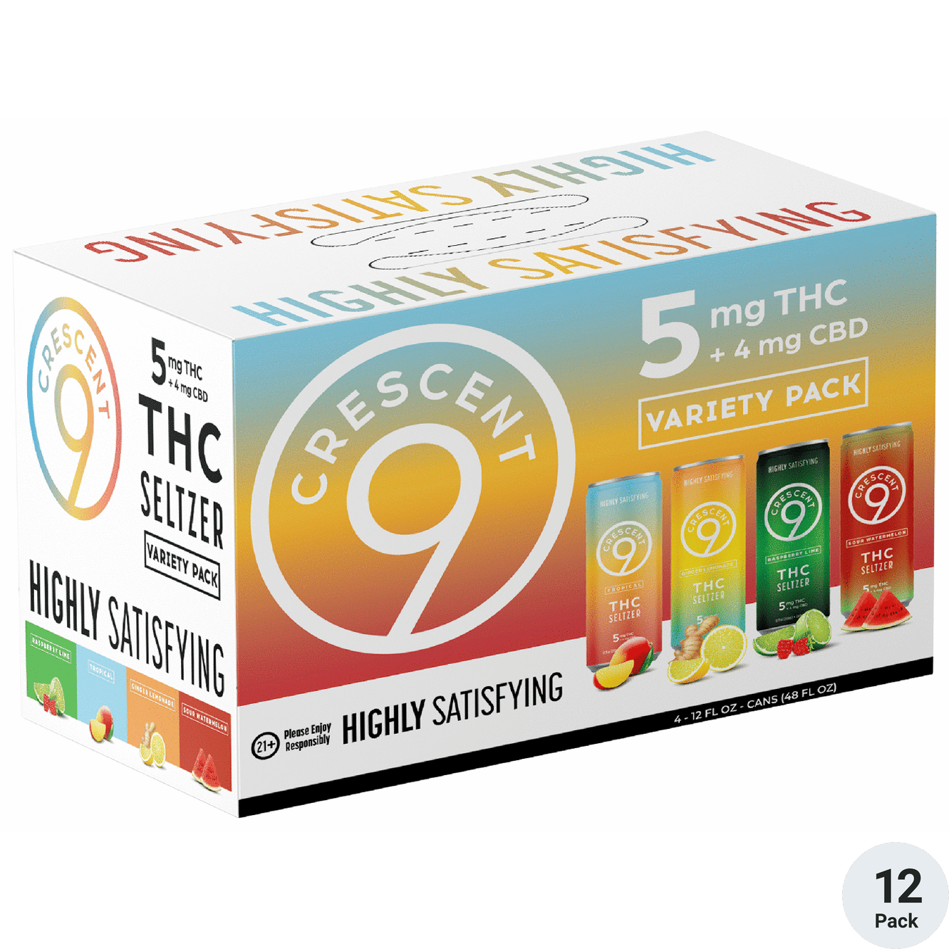 Crescent 9 THC 5mg Seltzer Variety Pack | Total Wine & More