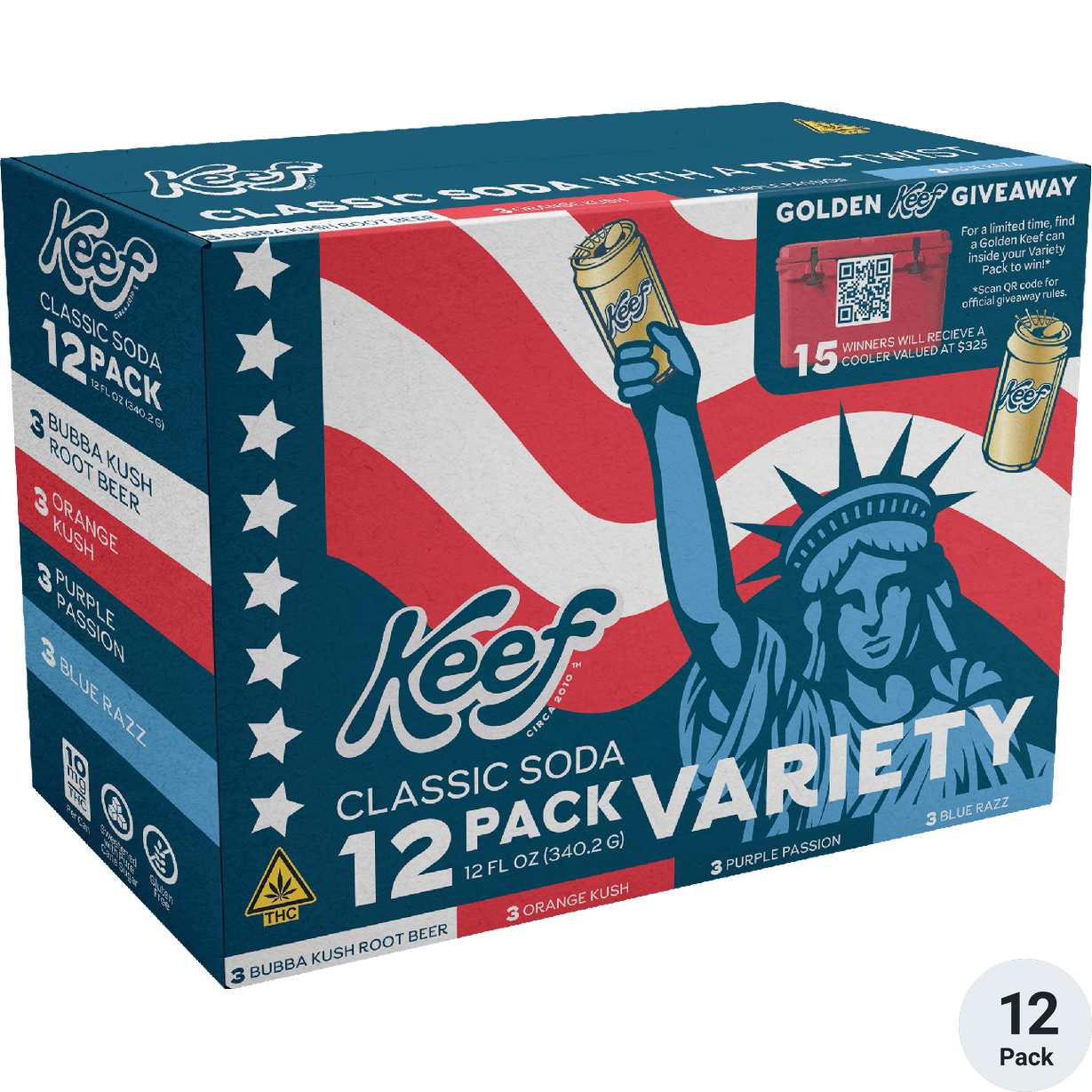 Keef THC 10mg Classic Soda Variety Pack