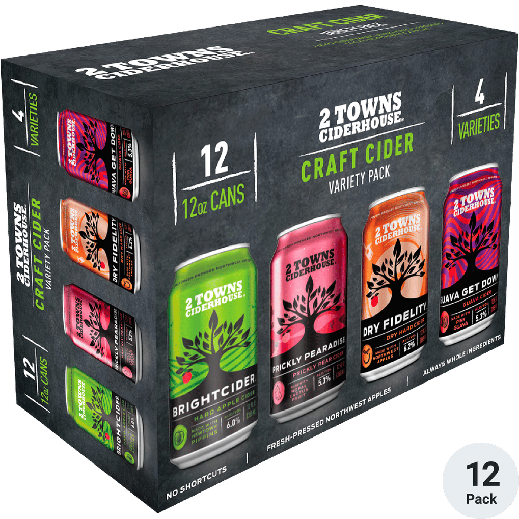 2 Towns Craft Cider Variety Pack