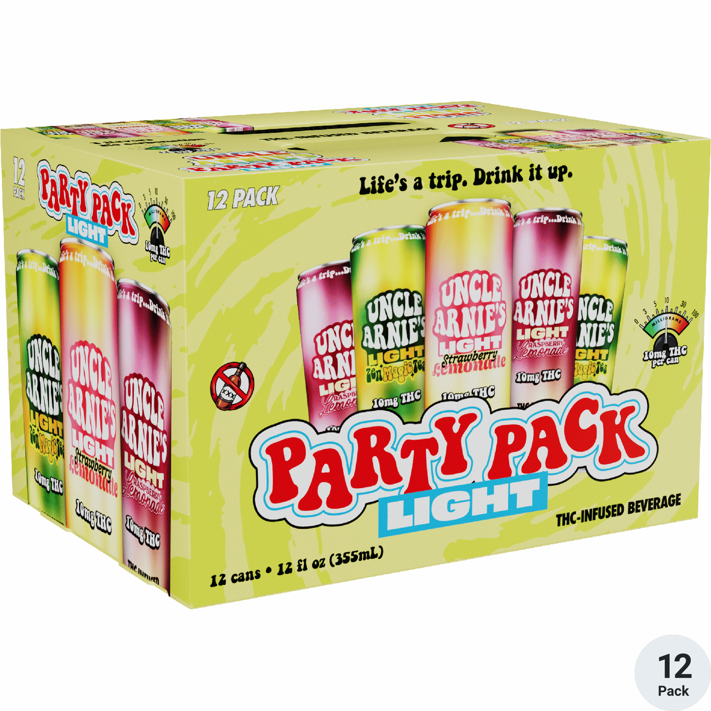 Uncle Arnie's THC 10mg Sugar Free Light Variety Pack FT