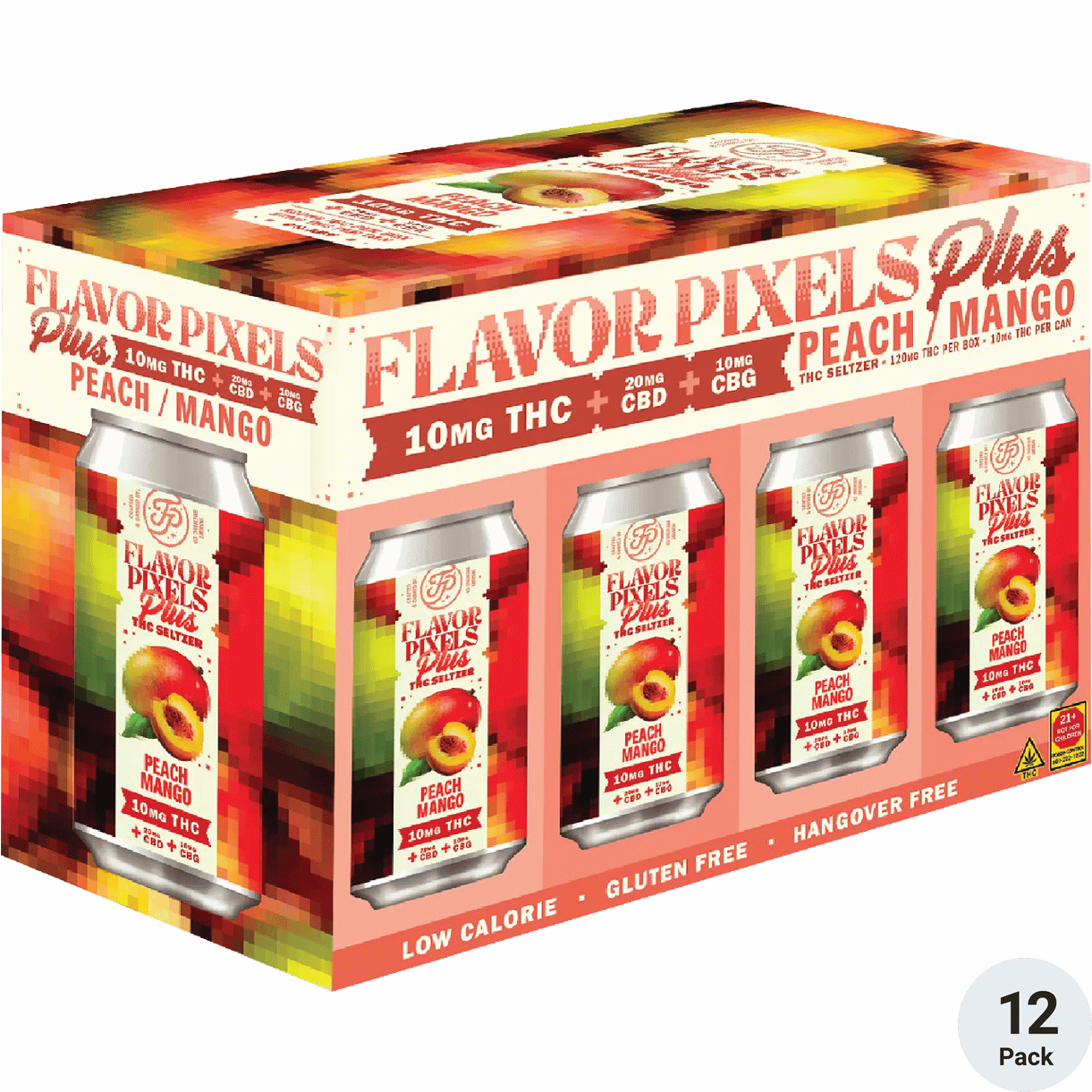 Insight THC 10mg Flavor Pixels Peach Mango | Total Wine & More
