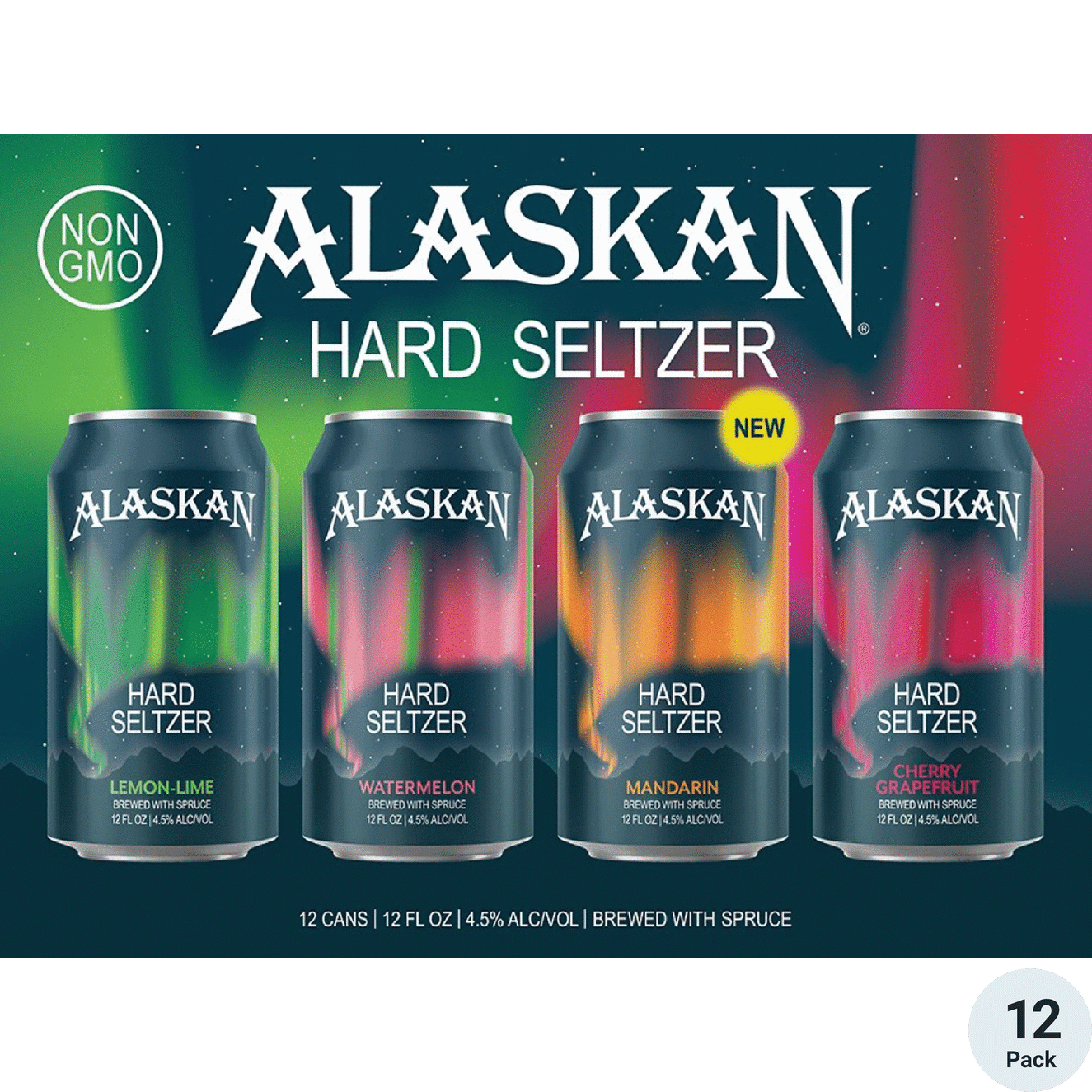 Alaskan Hard Seltzer Variety Pack 4 Flavors