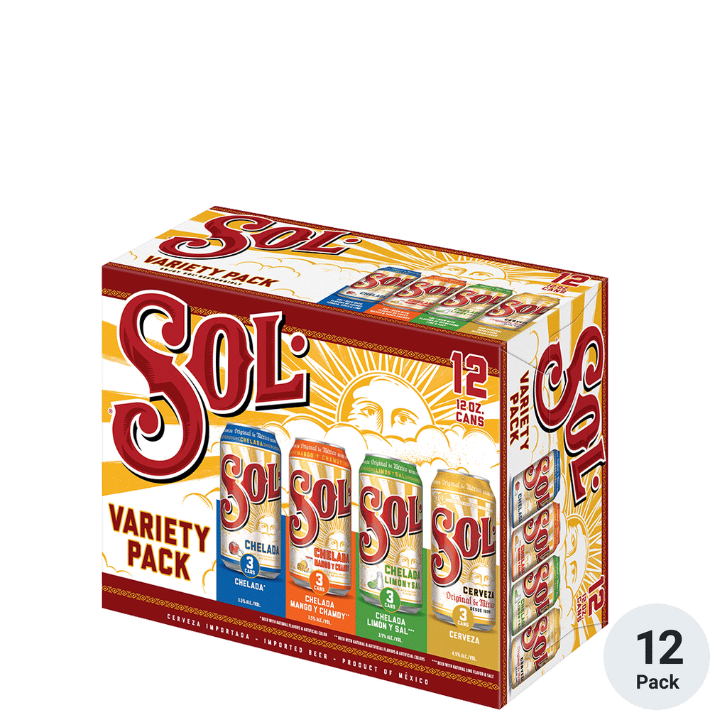 Sol Chelada Variety 12pk-12oz Cans